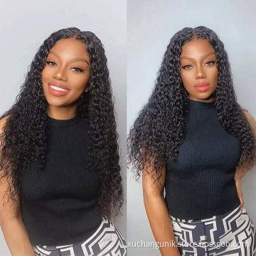 Full Lace Human Hair Wigs Hd Lace Front Water Wave 13X6 Transparent Wig Cuticle Aligned Virgin Hair 36 Inch Water Wave Lace Wig